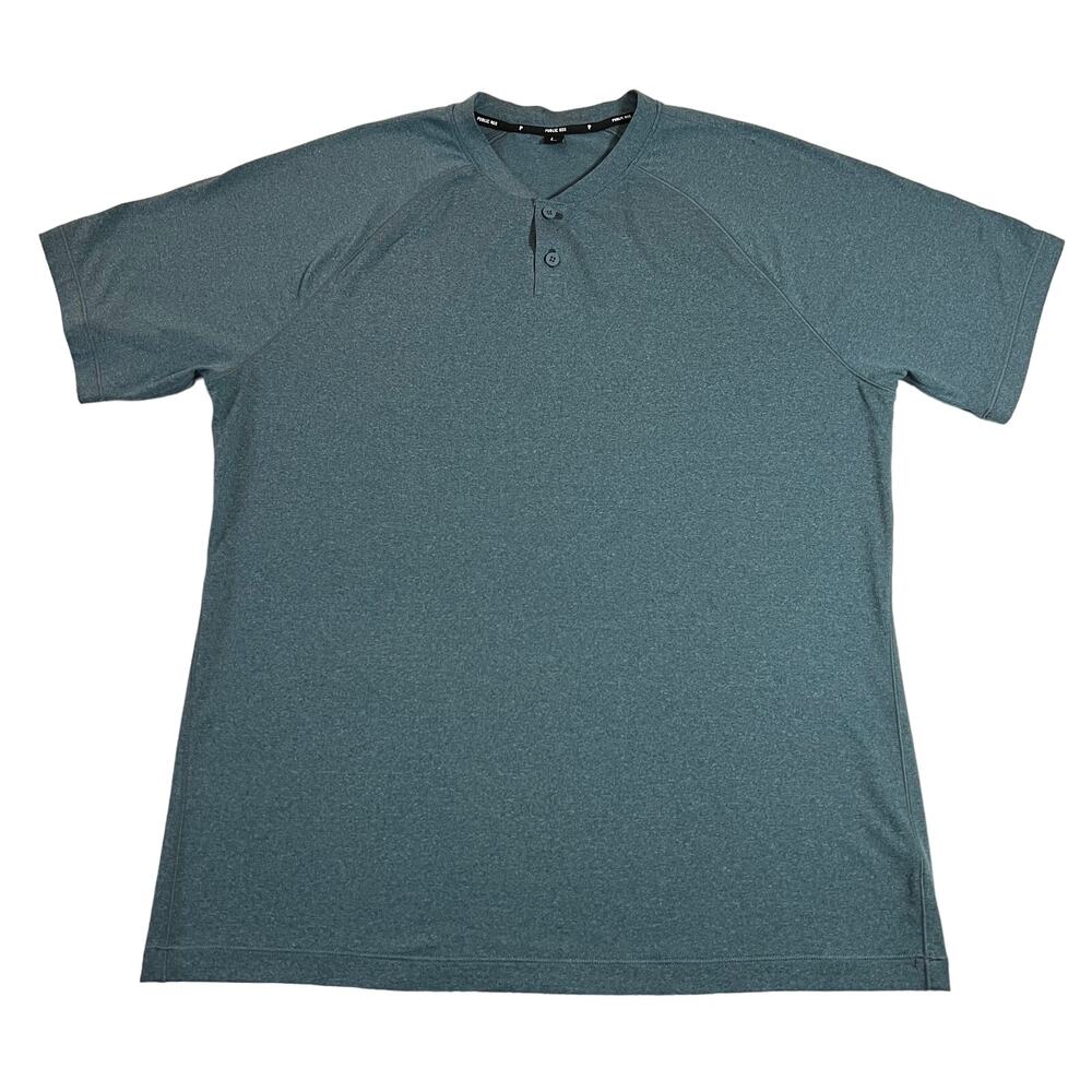 Public Rec Elevate Mock Neck Polo Shirt Size L Athletic Workout Gym Exercise